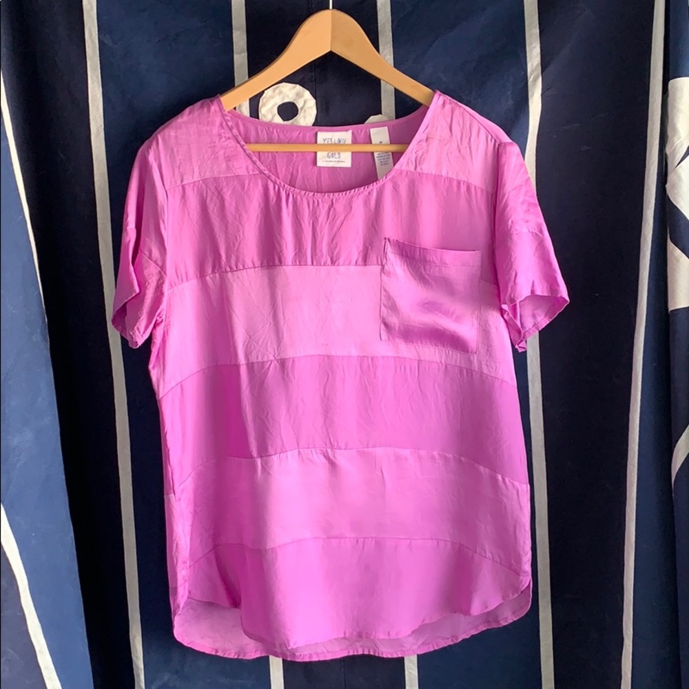 Soft Fuschia Pink Silk Blouse